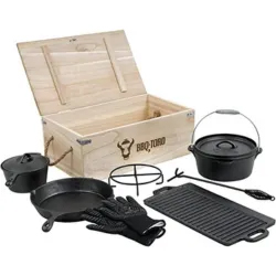 Cast iron dutch oven set