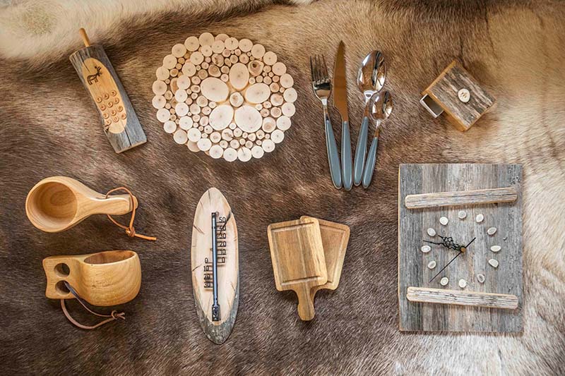 range of Scandinavian accessories for a bbq hut